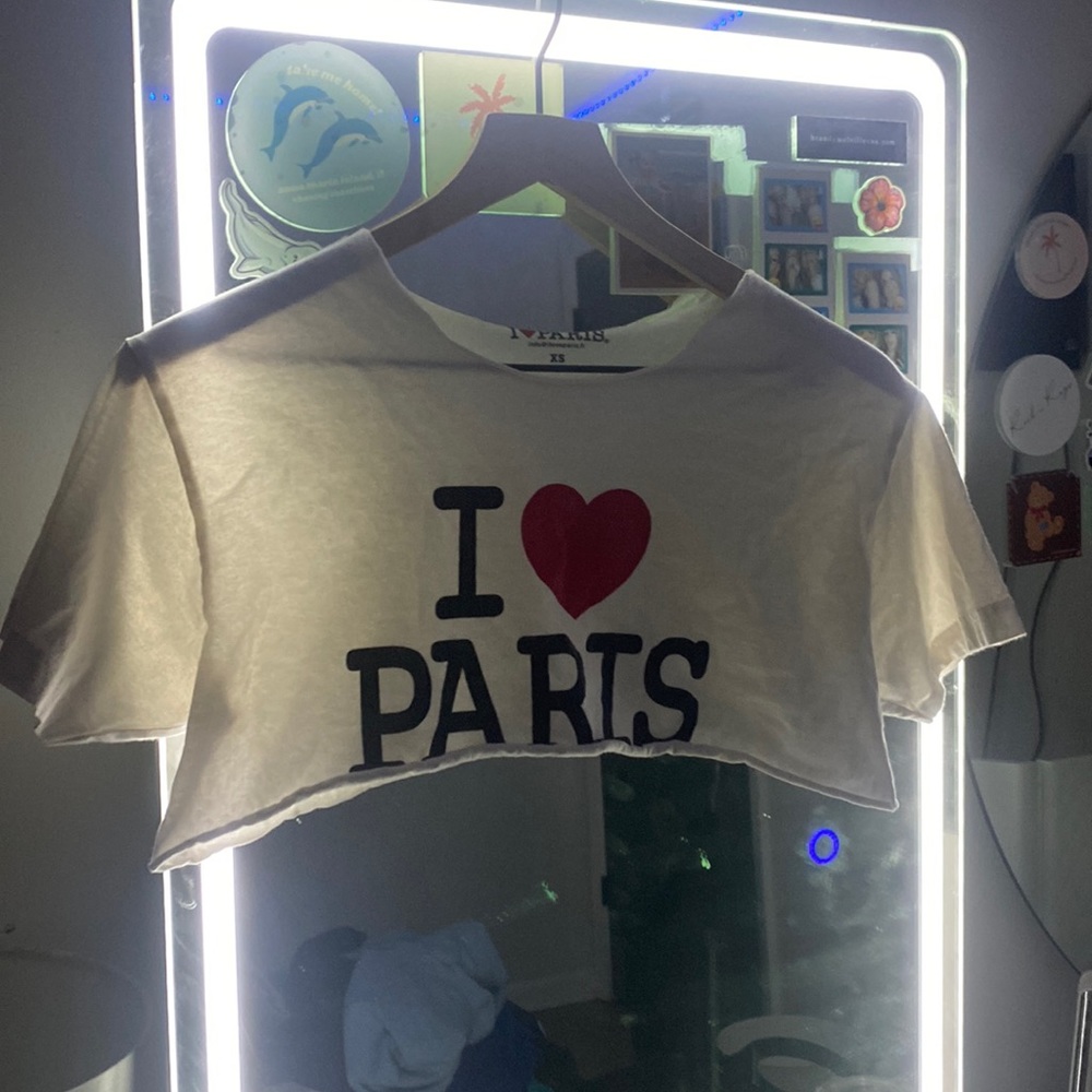 i love paris cropped tee 🇫🇷